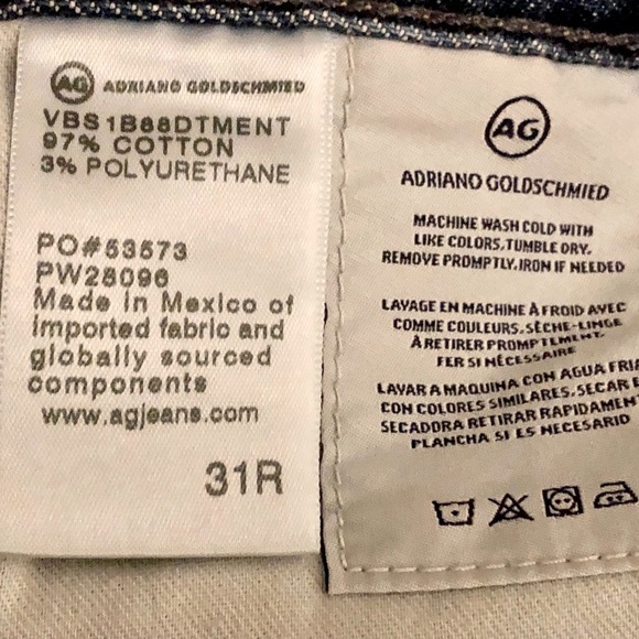 “NEW” AG Adriano Goldschmied Twisted Alexis High-Rise Vintage Fit Jean - Picture 8 of 8